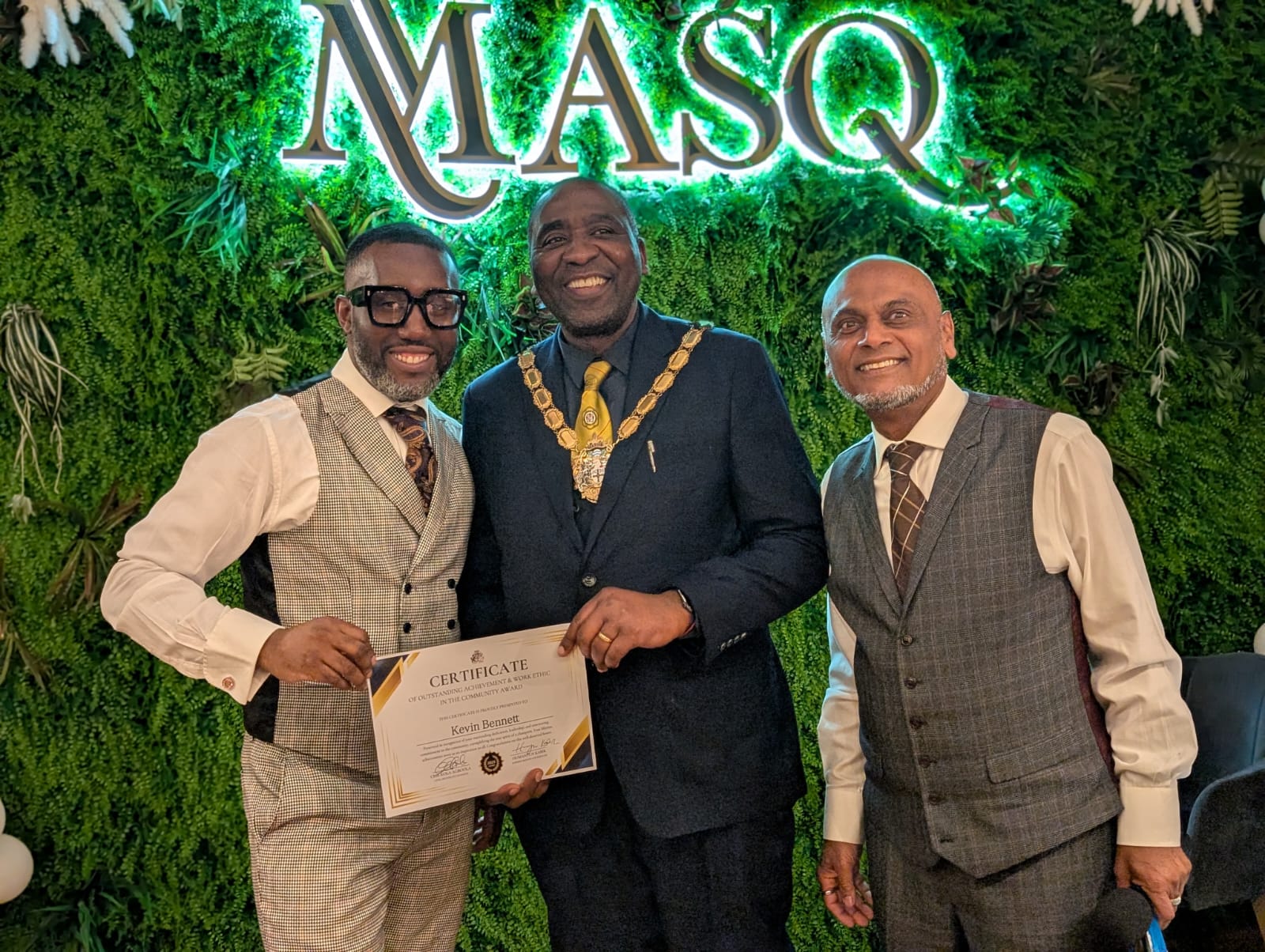 Mayor of Croydon awards Kevin Bennett